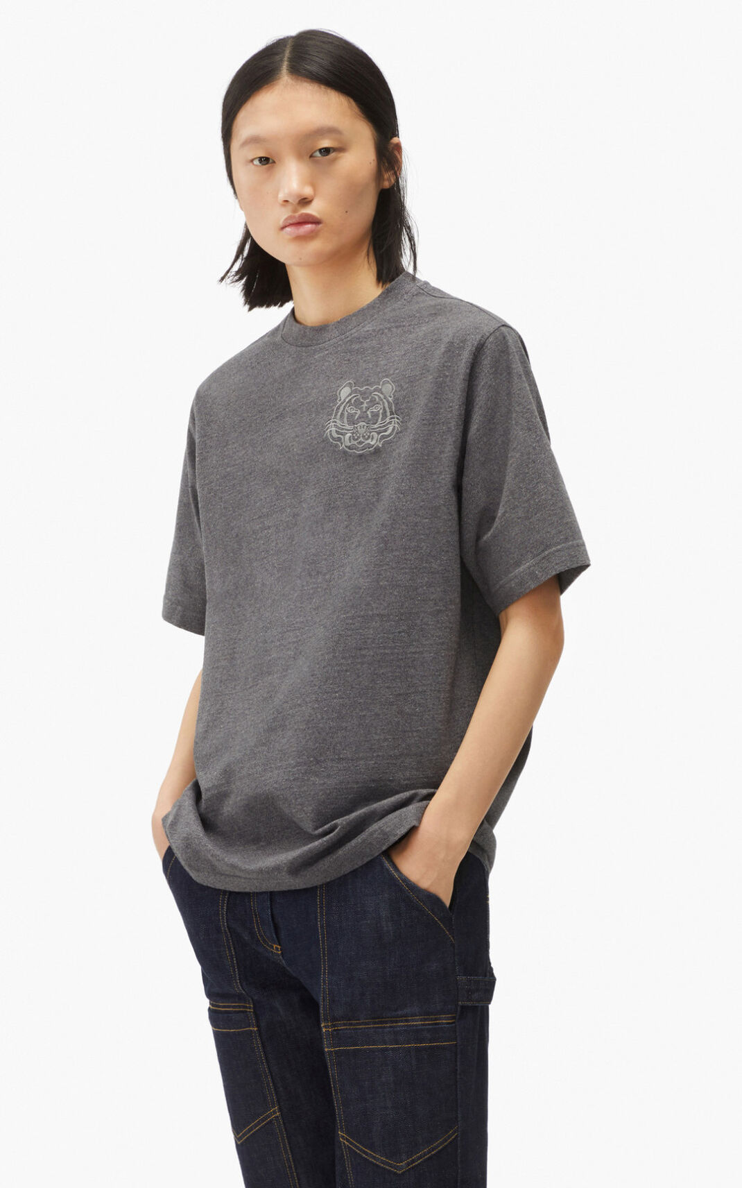 Kenzo RE/relaxed casual T Shirt Dam | 53896-CZBR